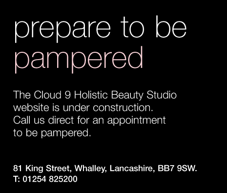 Prepared to be pampered. Website under construction. Call 01254 825200